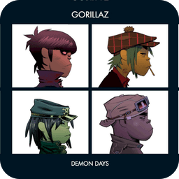 Sticker de Demon Days, de Gorillaz