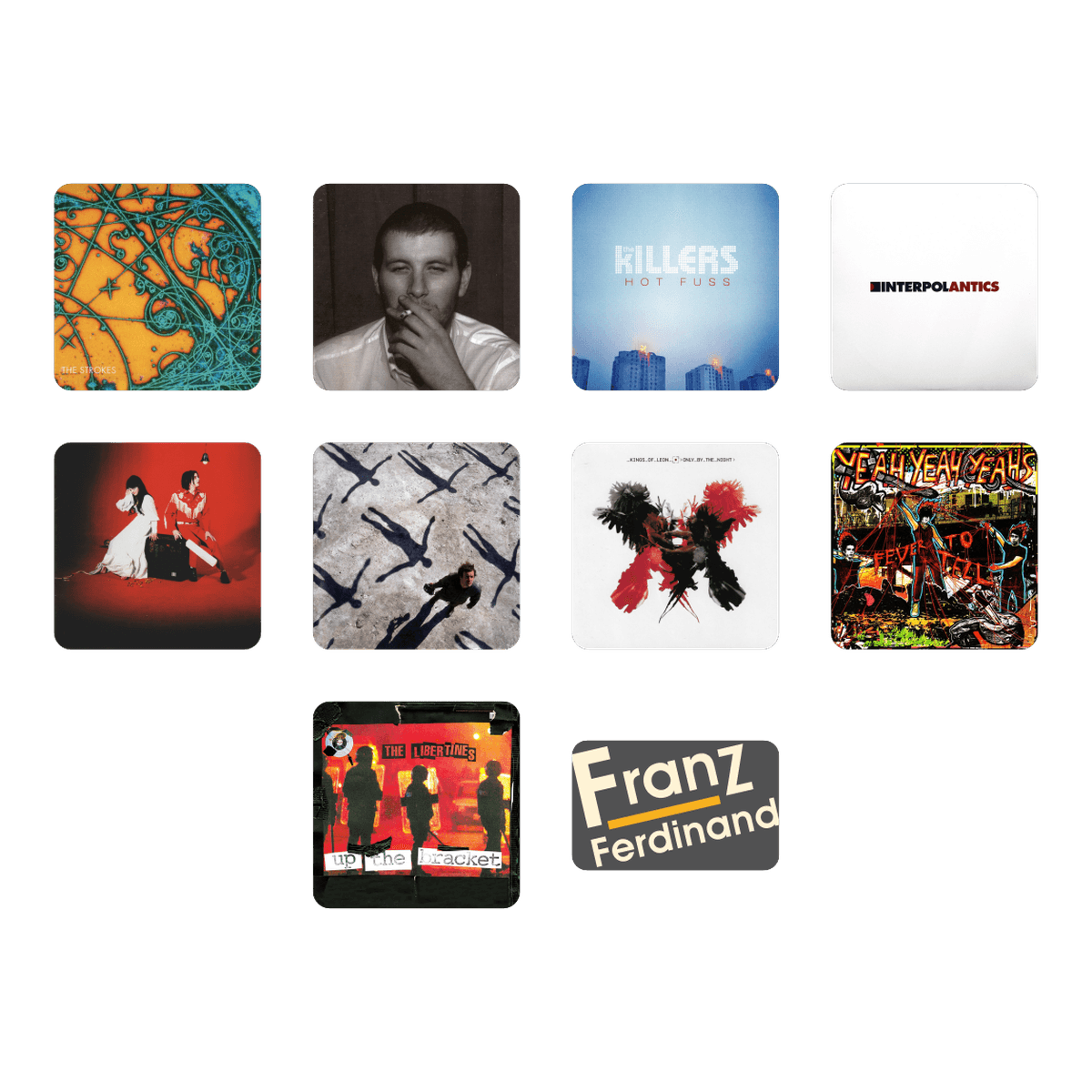 Los 10 stickers de Alt-Rock Legends