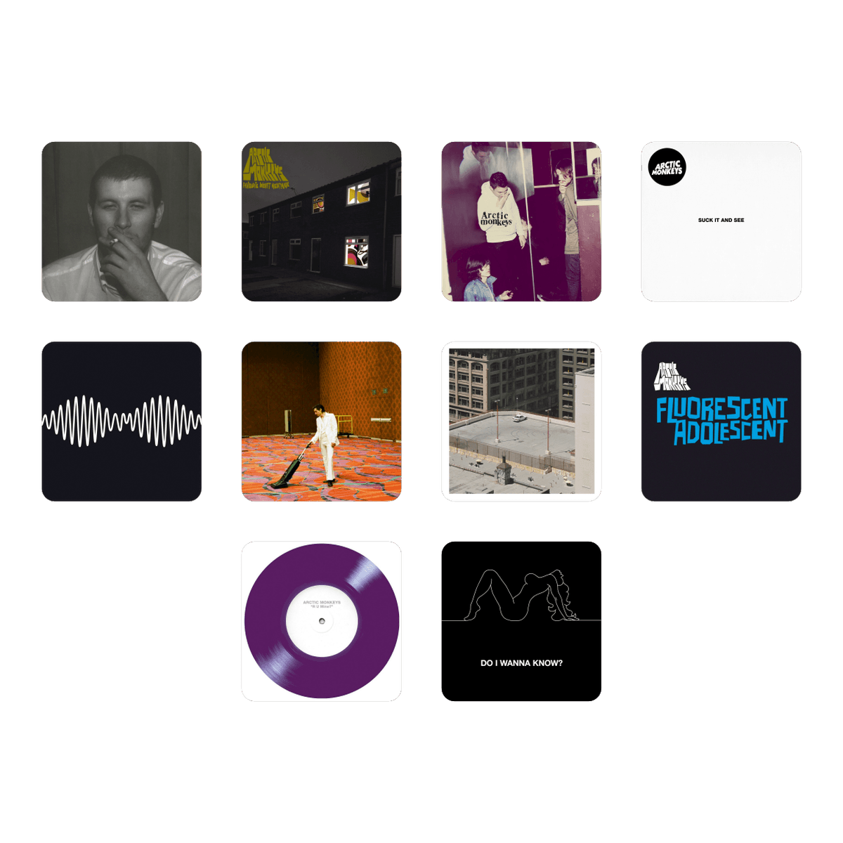 Los 10 stickers de Coleccion 505