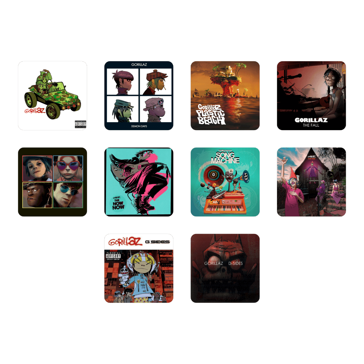 Los 10 stickers de Kong Studios