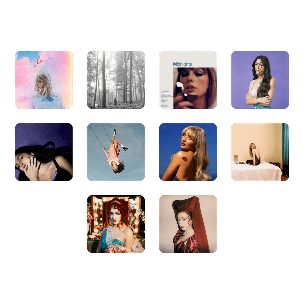 Los 10 stickers de Pop Girls Club