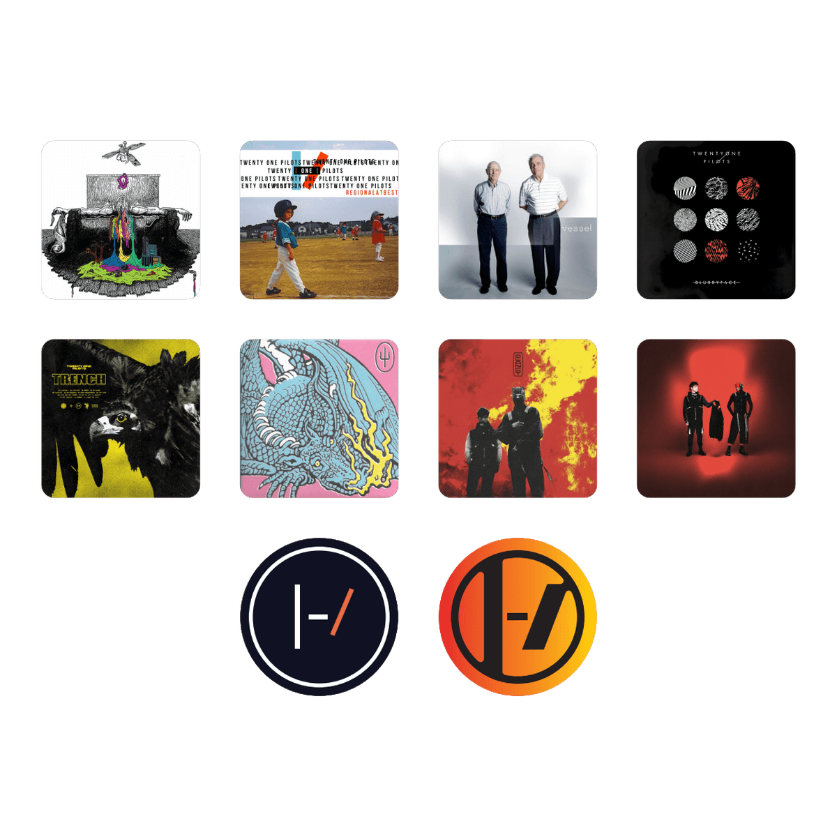 Los 10 stickers de Colección T.O.P. Eras